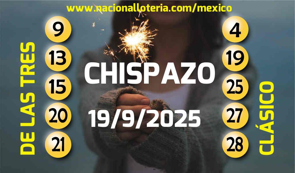 Resultados del Chispazo del Viernes 19 de Septiembre de 2025