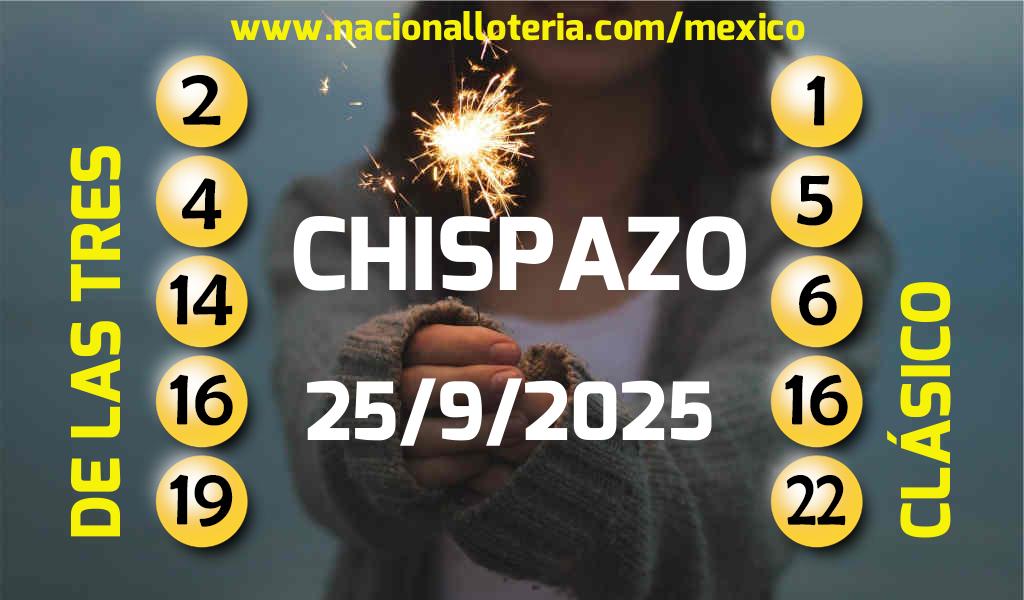 Resultados del Chispazo del Jueves 25 de Septiembre de 2025