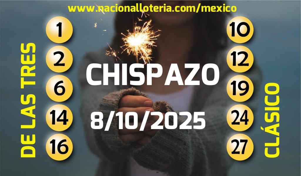 Resultados del Chispazo del Miércoles 8 de Octubre de 2025