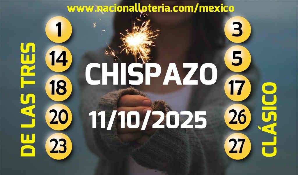 Resultados del Chispazo del Sábado 11 de Octubre de 2025