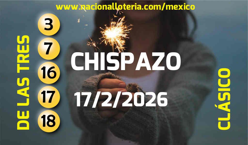 Números ganadores del Chispazo del Martes 17 de Febrero de 2026 Resultados del Chispazo del Martes 17 de Febrero de 2026