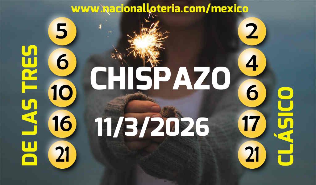 Resultados del Chispazo del Mi&eacute;rcoles 11 de Marzo de 2026