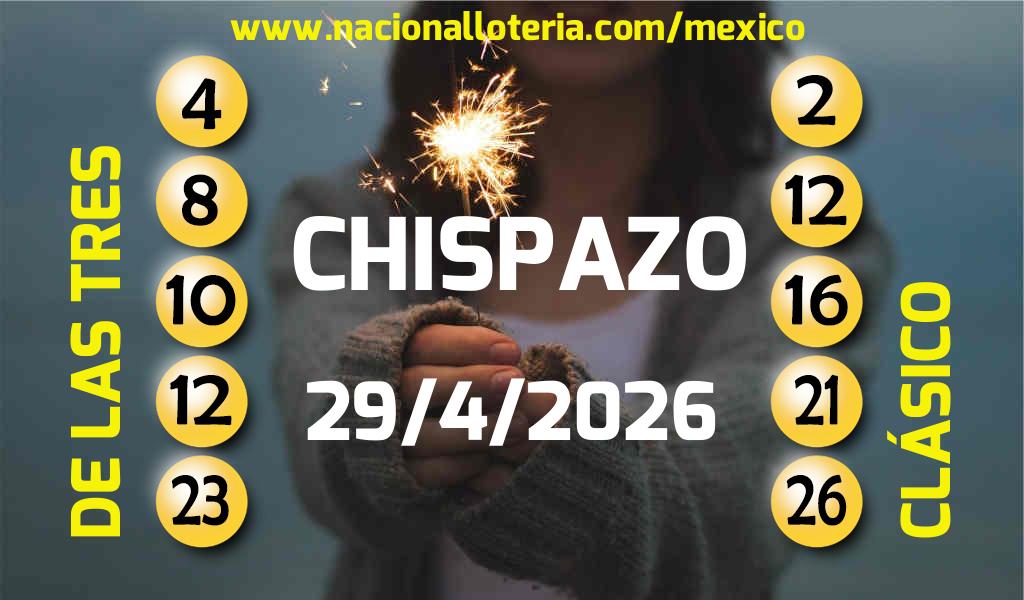 Resultados del Chispazo del Mi&eacute;rcoles 29 de Abril de 2026