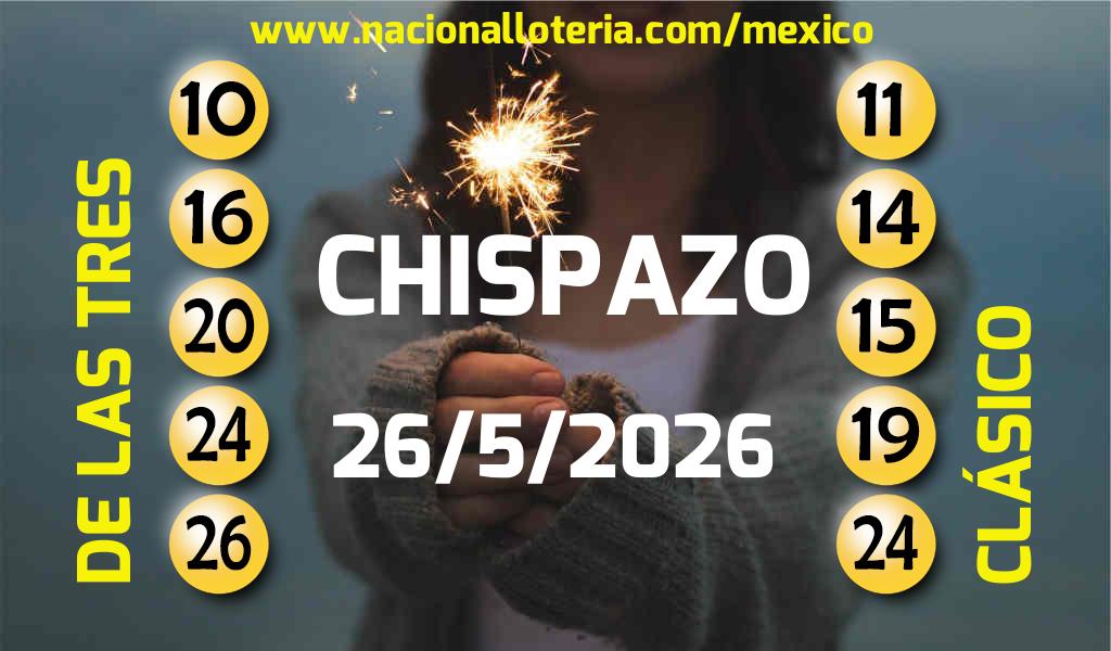 Resultados del Chispazo del Martes 26 de Mayo de 2026