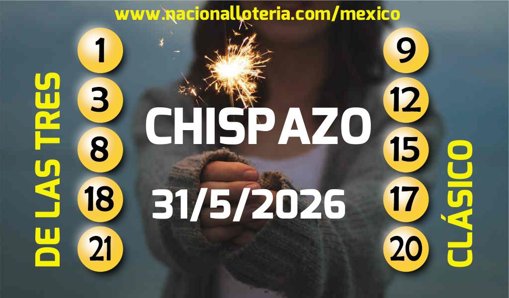 Resultados del Chispazo del Domingo 31 de Mayo de 2026