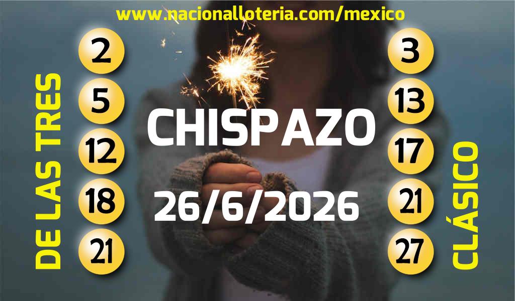 Resultados del Chispazo del Viernes 26 de Junio de 2026