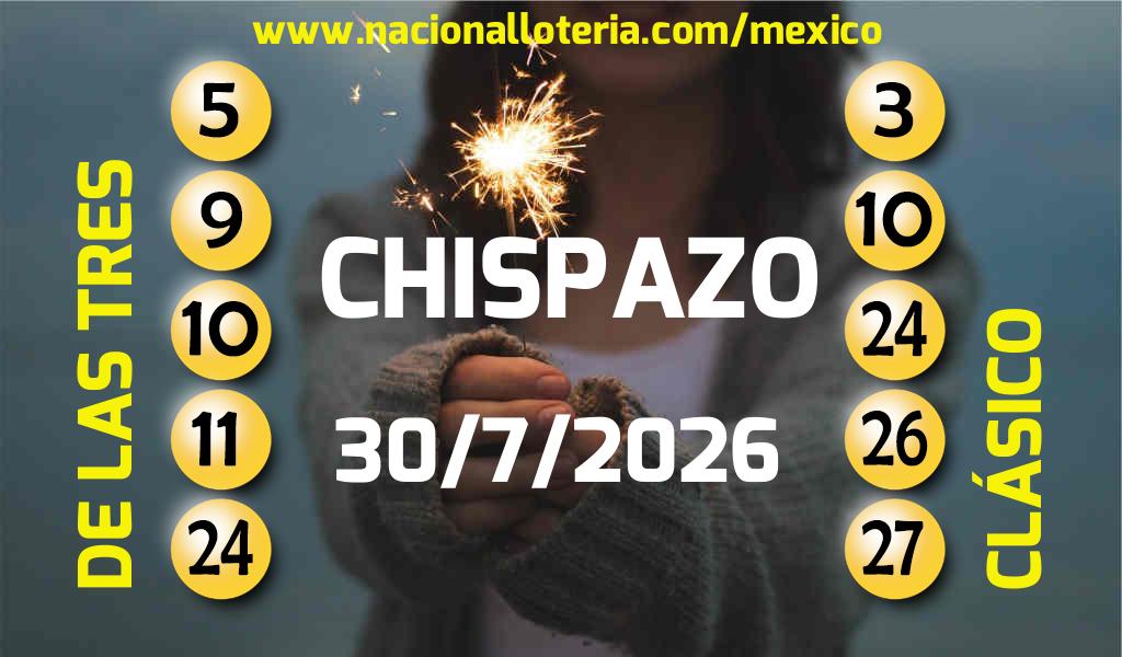 Resultados del Chispazo del Jueves 30 de Julio de 2026