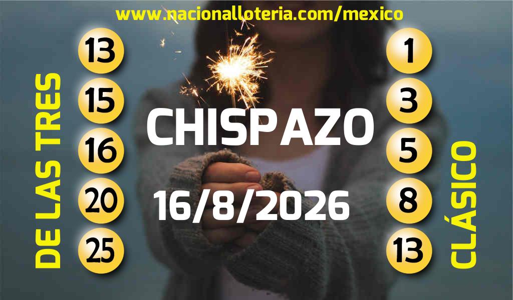 Resultados del Chispazo del Domingo 16 de Agosto de 2026