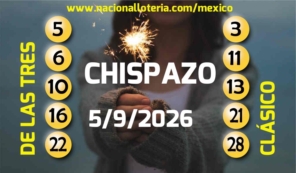 Resultados del Chispazo del S&aacute;bado 5 de Septiembre de 2026