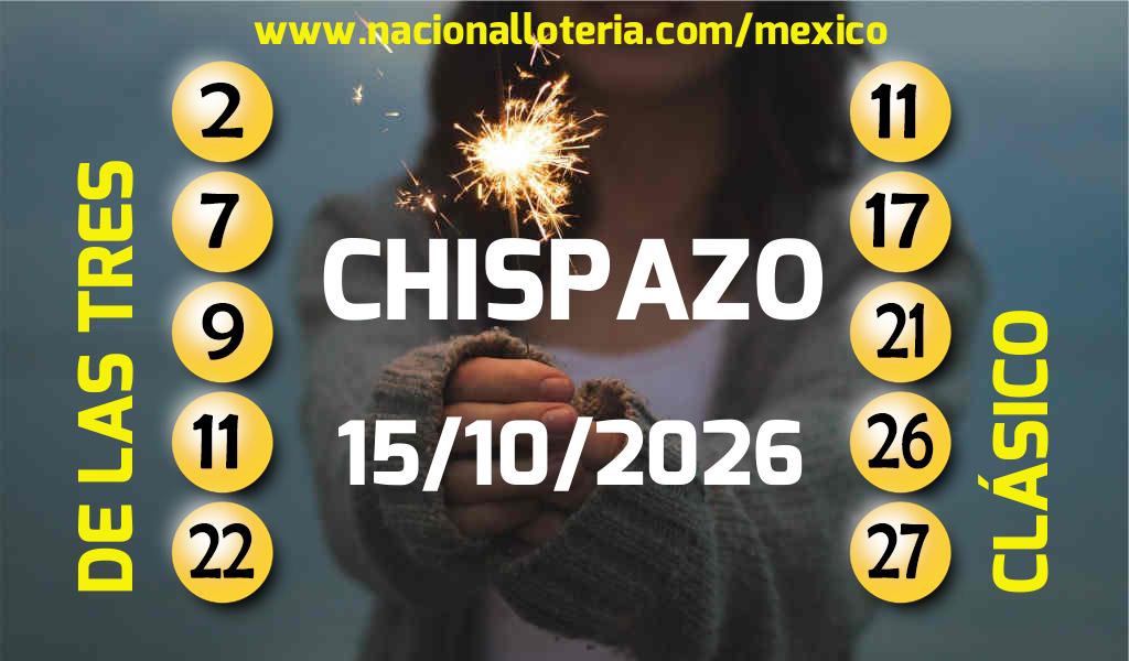 Resultados del Chispazo del Jueves 15 de Octubre de 2026