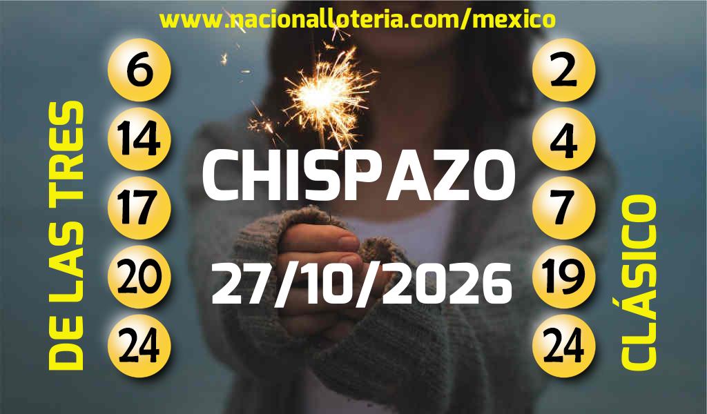 Resultados del Chispazo del Martes 27 de Octubre de 2026