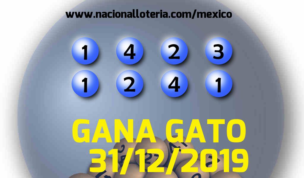 Resultados del Gana Gato del Martes 31 de Diciembre de 2019