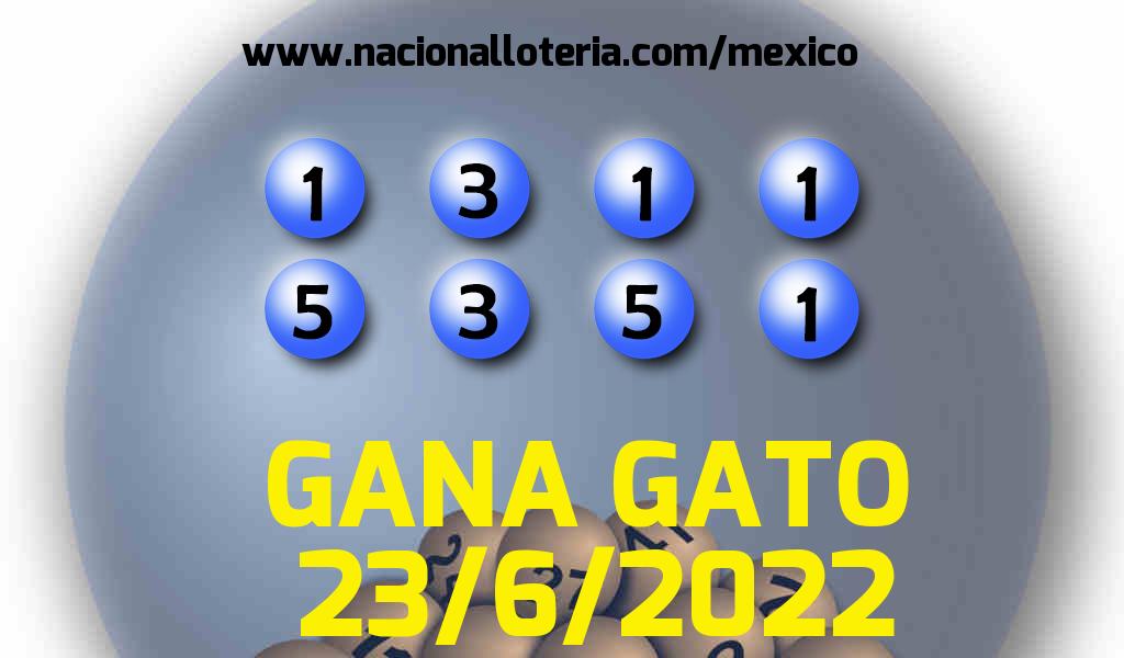 Resultados del Gana Gato del Jueves 23 de Junio de 2022