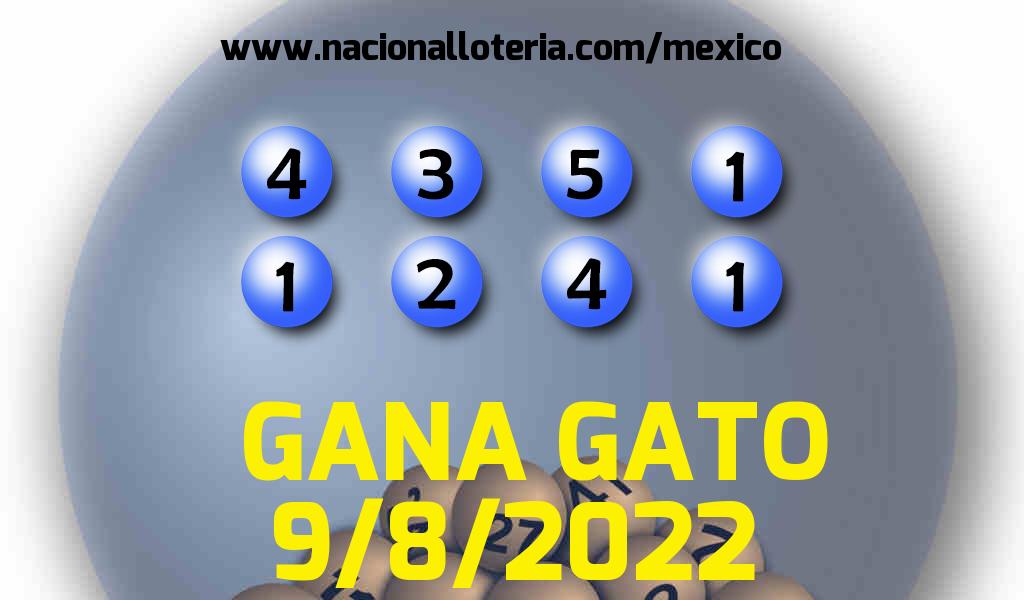 Resultados del Gana Gato del Martes 9 de Agosto de 2022