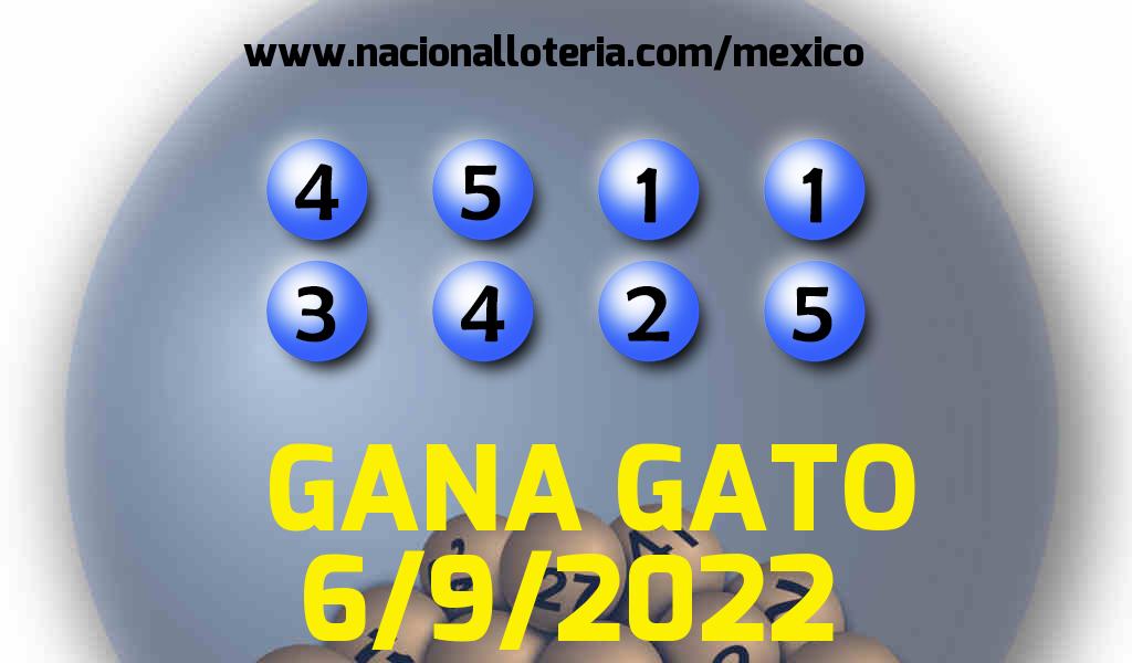 Resultados del Gana Gato del Martes 6 de Septiembre de 2022