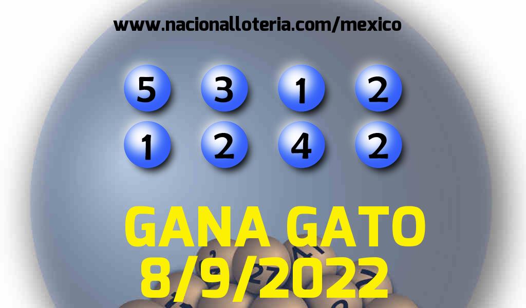 Resultados del Gana Gato del Jueves 8 de Septiembre de 2022