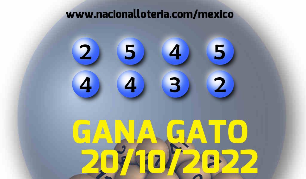 Resultados del Gana Gato del Jueves 20 de Octubre de 2022