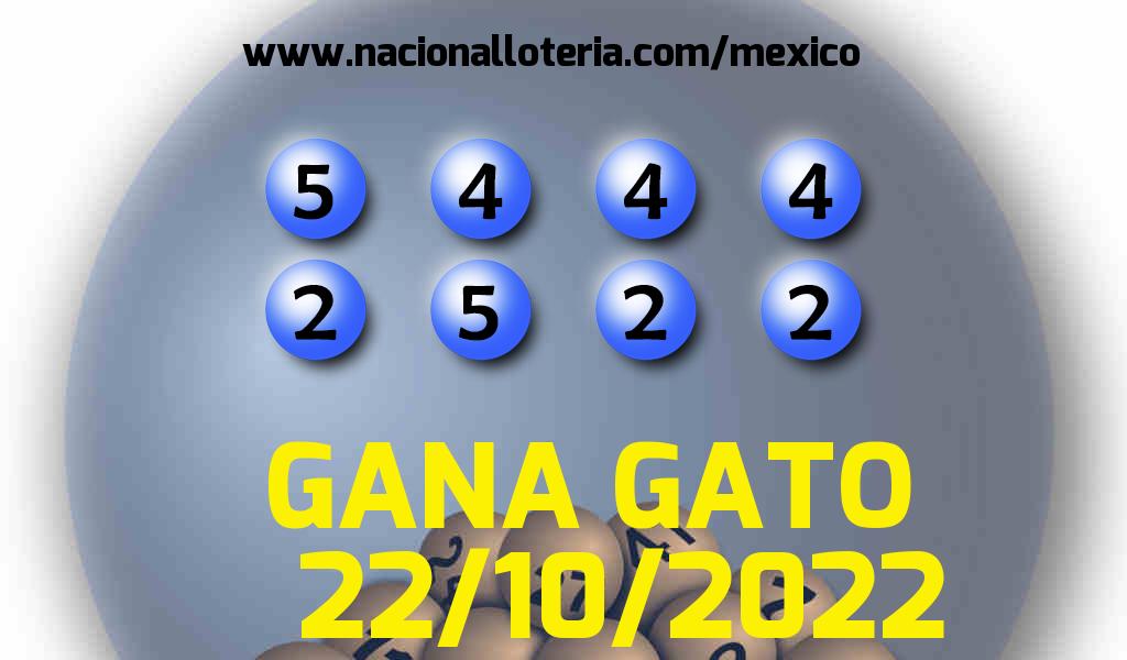 Resultados del Gana Gato del S&aacute;bado 22 de Octubre de 2022