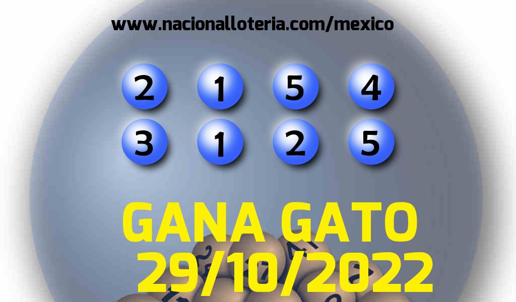 Resultados del Gana Gato del S&aacute;bado 29 de Octubre de 2022