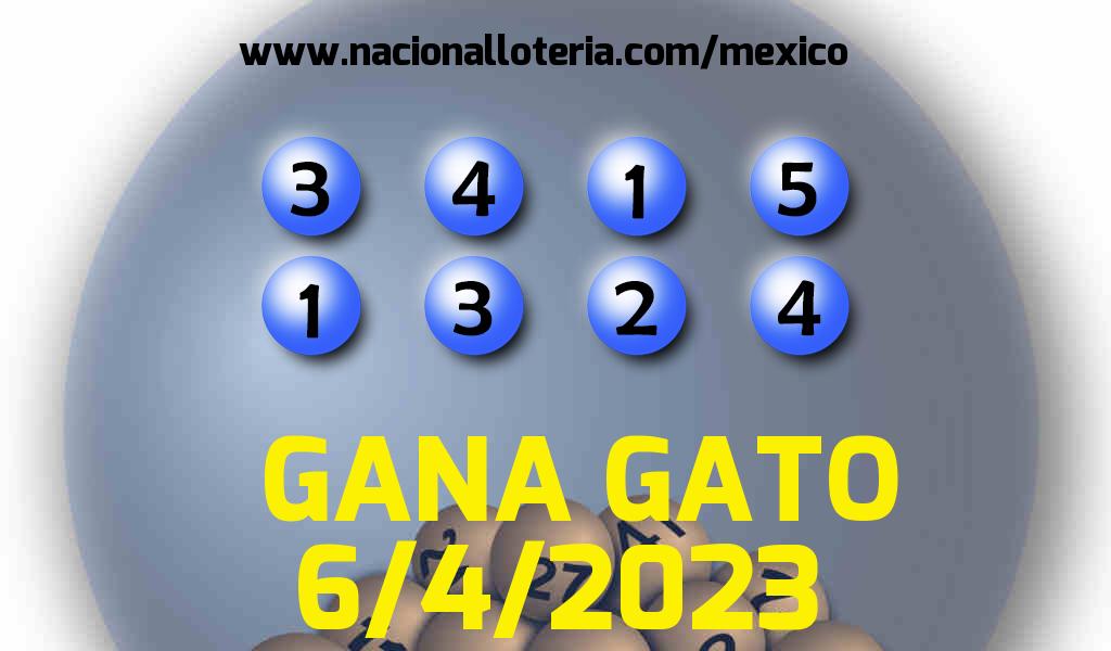 Resultados del Gana Gato del Jueves 6 de Abril de 2023