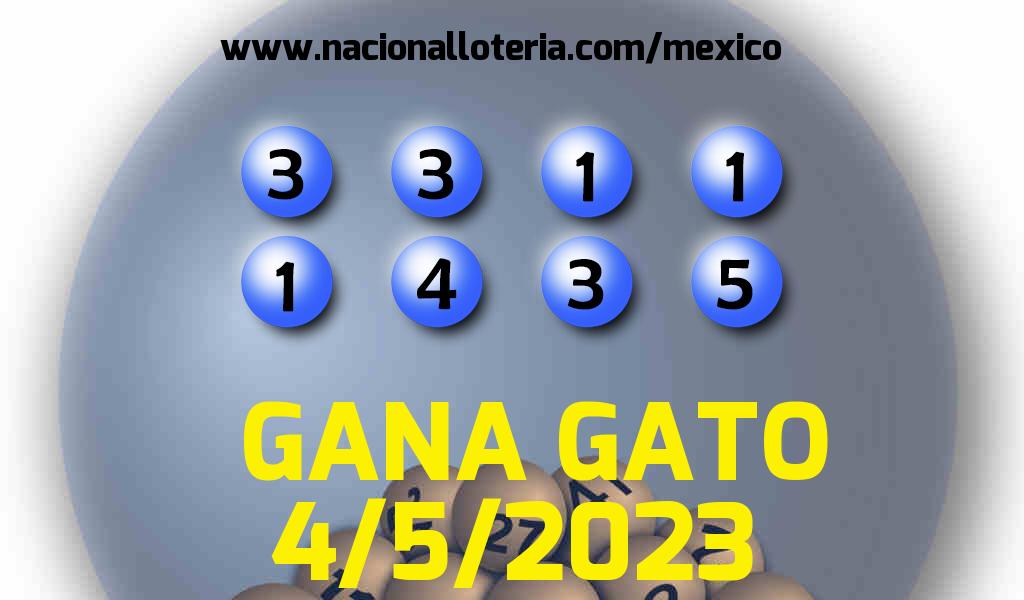 Resultados del Gana Gato del Jueves 4 de Mayo de 2023