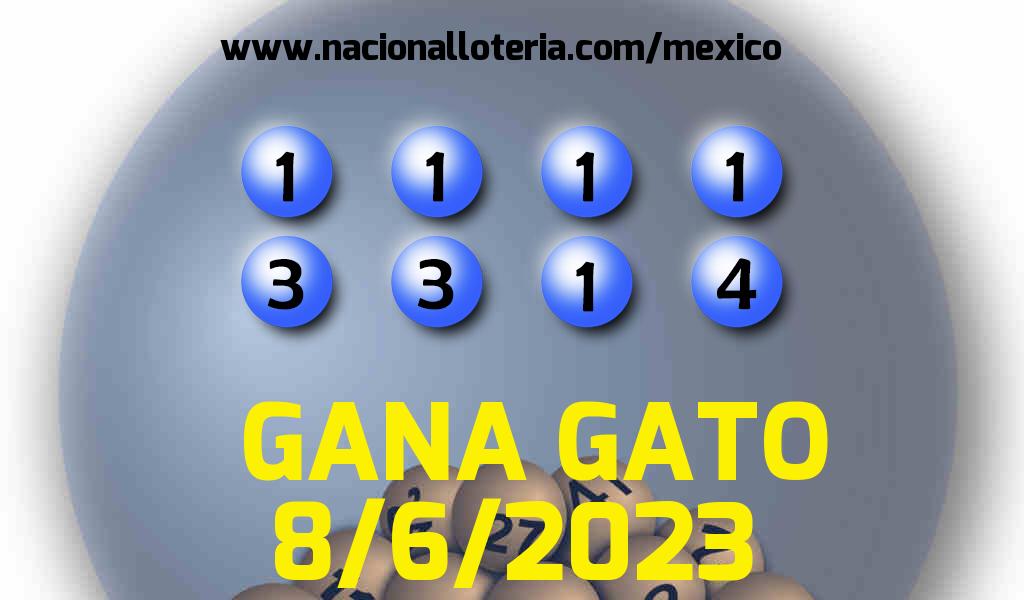 Resultados del Gana Gato del Jueves 8 de Junio de 2023