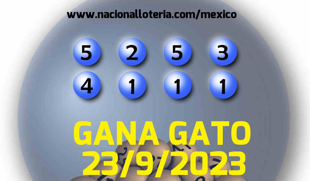 Resultados del Gana Gato del S&aacute;bado 23 de Septiembre de 2023