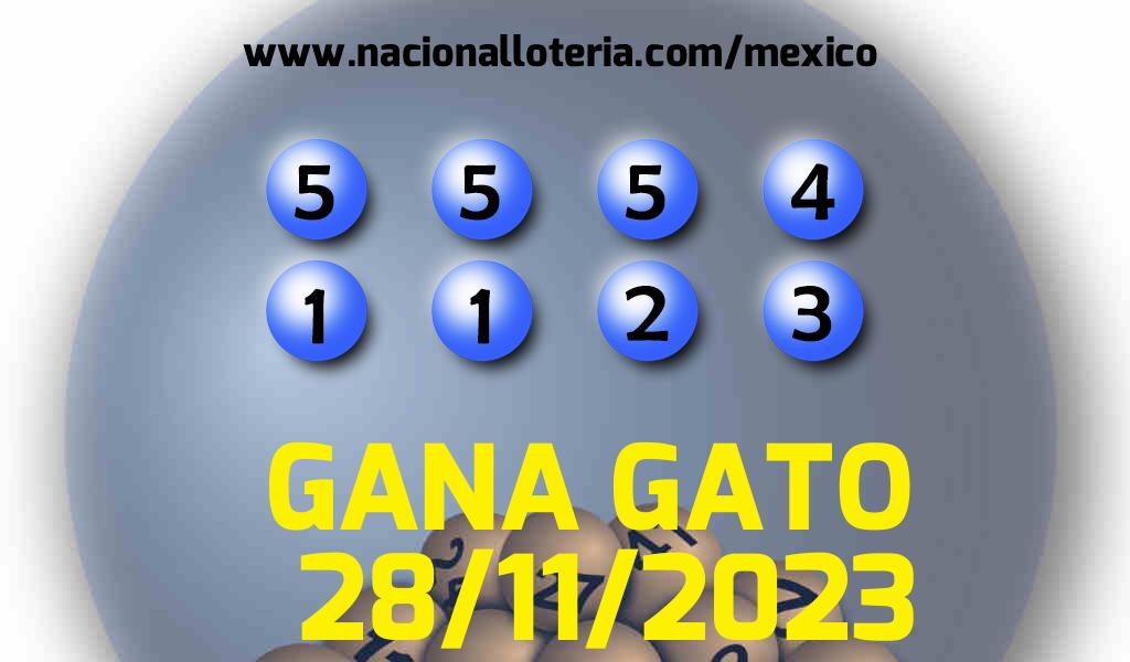 Resultados del Gana Gato del Martes 28 de Noviembre de 2023