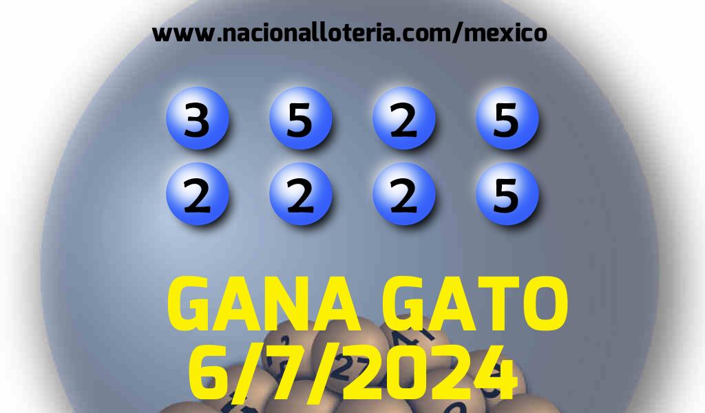 Resultados del Gana Gato del S&aacute;bado 6 de Julio de 2024