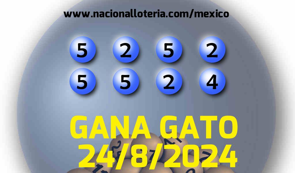 Resultados del Gana Gato del Sábado 24 de Agosto de 2024