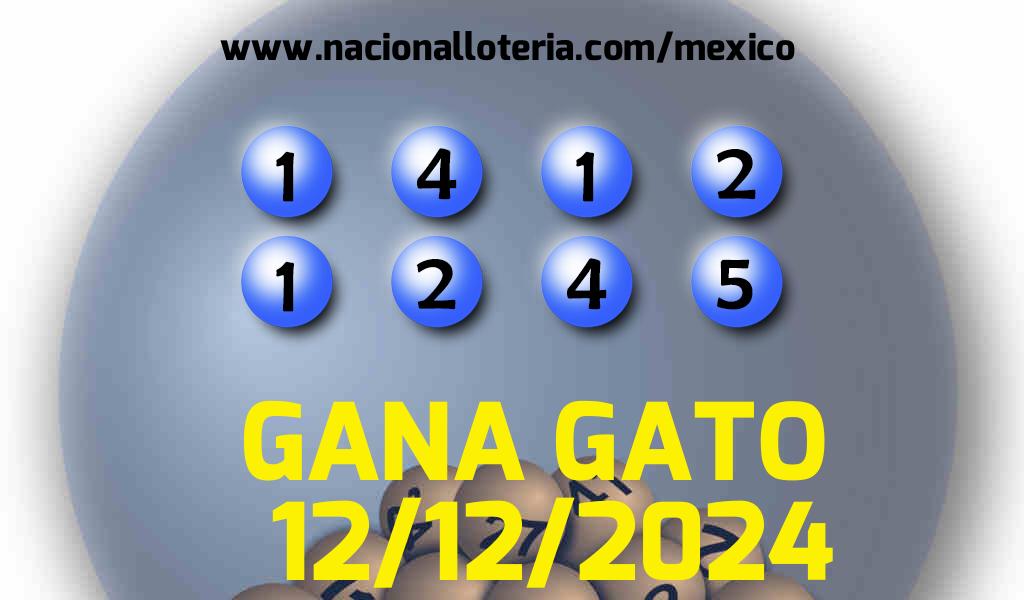 Resultados del Gana Gato del Jueves 12 de Diciembre de 2024