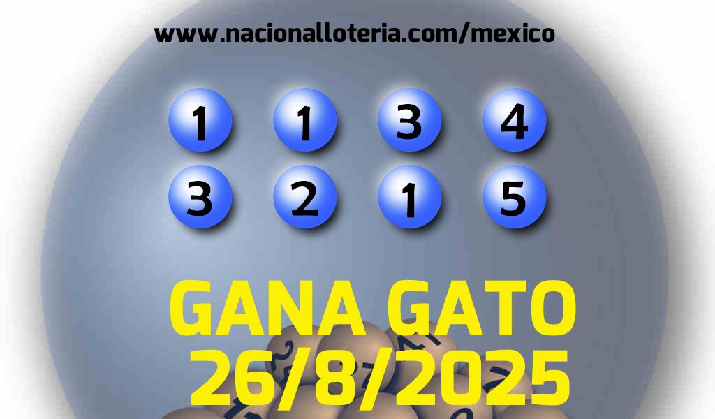 Resultados del Gana Gato del Martes 26 de Agosto de 2025