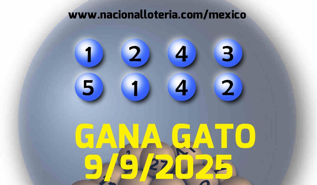 Resultados del Gana Gato del Martes 9 de Septiembre de 2025