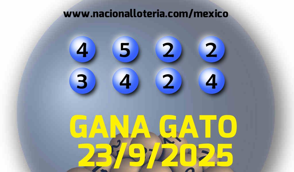 Resultados del Gana Gato del Martes 23 de Septiembre de 2025