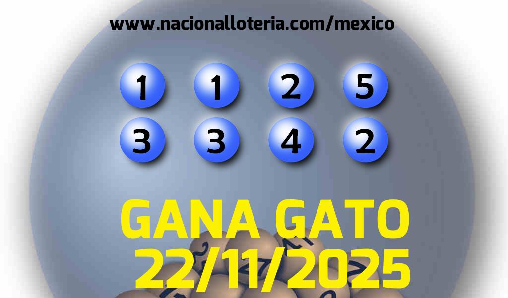 Resultados del Gana Gato del S&aacute;bado 22 de Noviembre de 2025