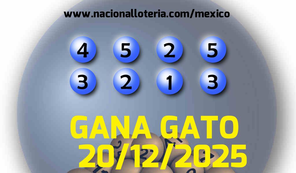 Resultados del Gana Gato del S&aacute;bado 20 de Diciembre de 2025