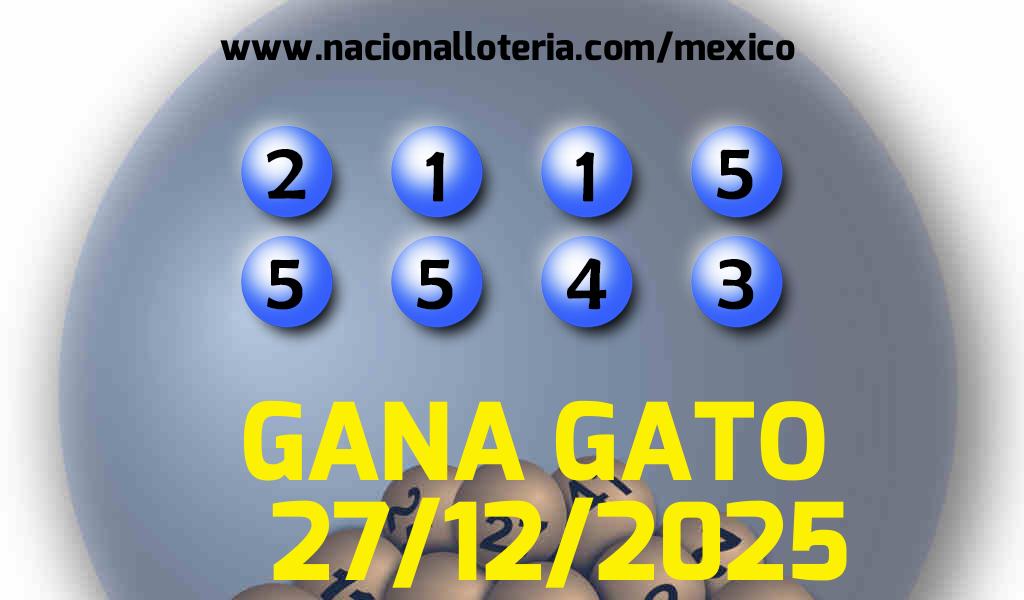 Resultados del Gana Gato del S&aacute;bado 27 de Diciembre de 2025