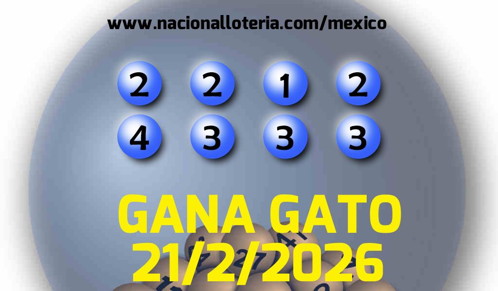 Resultados del Gana Gato del S&aacute;bado 21 de Febrero de 2026