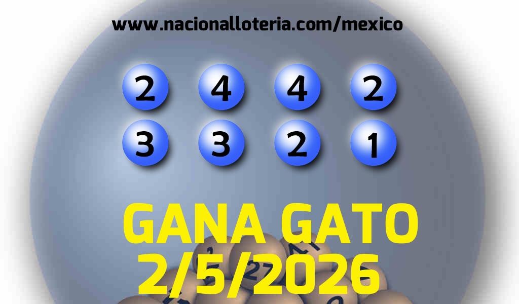Resultados del Gana Gato del S&aacute;bado 2 de Mayo de 2026