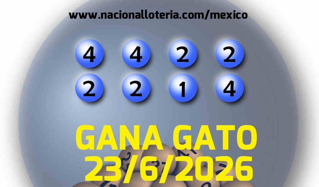 Resultados del Gana Gato del Martes 23 de Junio de 2026