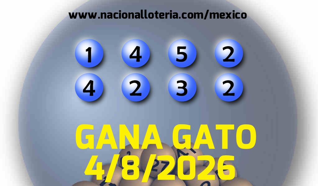 Resultados del Gana Gato del Martes 4 de Agosto de 2026