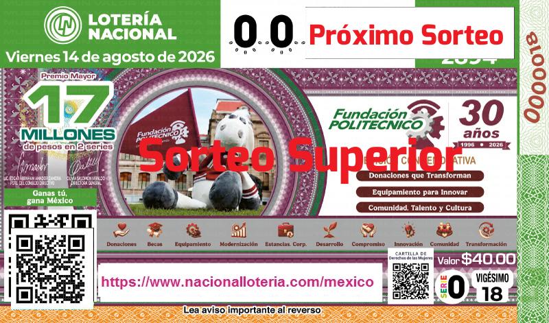 Próximo Sorteo Superior del 2026-08-14