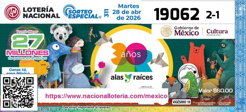 Premio Mayor de la Lotería del Martes 28 de Abril de 2026