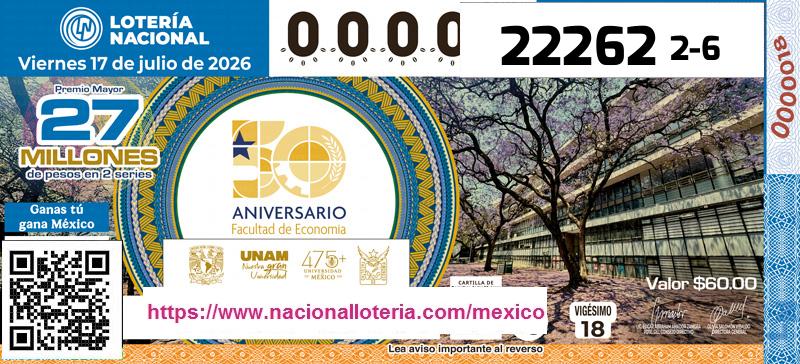 Premio Mayor de la Lotería del Viernes 17 de Julio de 2026
