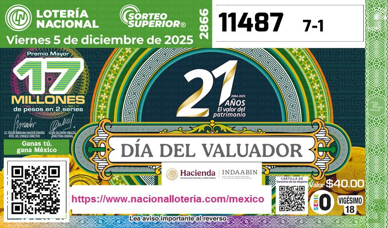 Premio Mayor de la Lotería del Viernes 5 de Diciembre de 2025