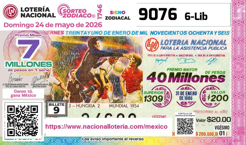 Premio Mayor de la Lotería del Domingo 24 de Mayo de 2026