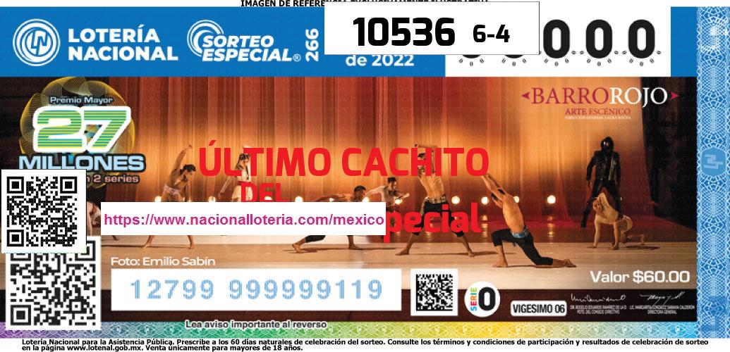 Cachito del último Sorteo Especial premiado en la Lotería Nacional del Martes 29 de Noviembre de 2022 Último Sorteo Especial de la Lotería del Martes 29 de Noviembre de 2022