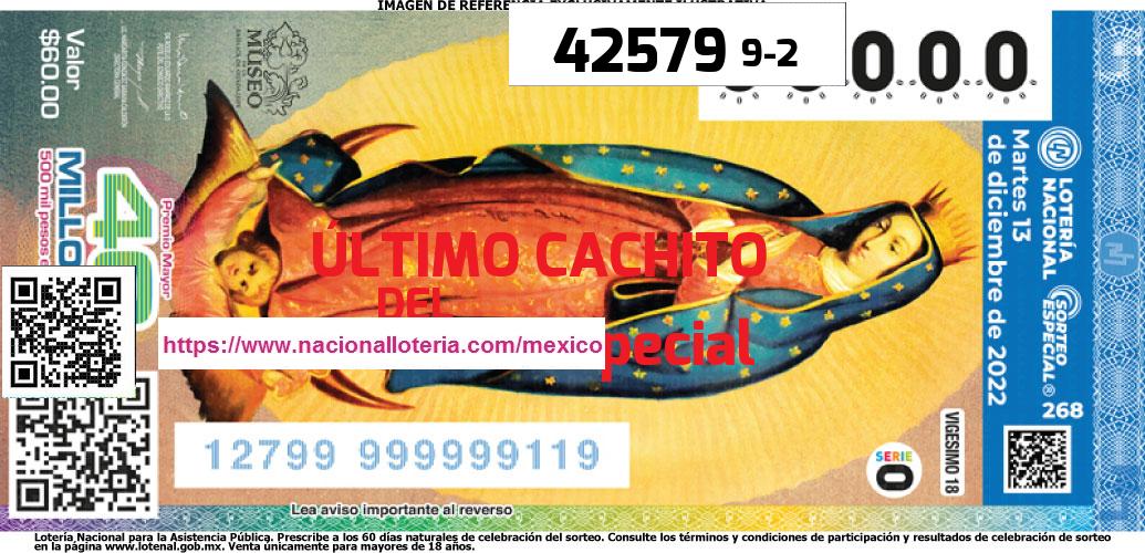 Cachito del último Sorteo Especial premiado en la Lotería Nacional del Martes 13 de Diciembre de 2022 Último Sorteo Especial de la Lotería del Martes 13 de Diciembre de 2022