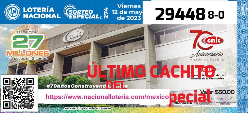 Último Sorteo Especial de la Lotería del Viernes 12 de Mayo de 2023