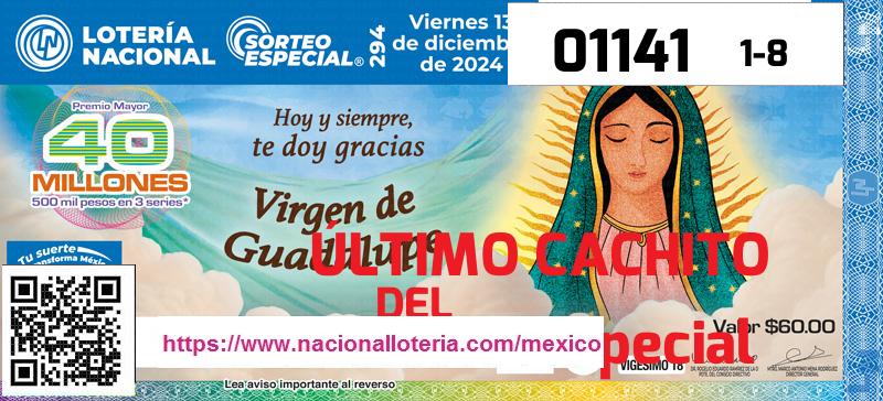 Cachito del último Sorteo Especial premiado en la Lotería Nacional del Viernes 13 de Diciembre de 2024 Último Sorteo Especial de la Lotería del Viernes 13 de Diciembre de 2024